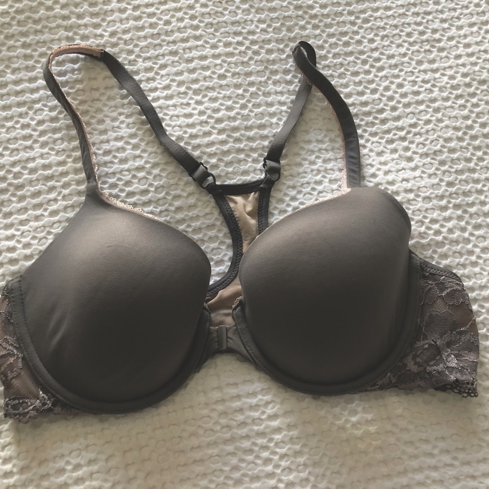 Victoria Secrets gray front clip